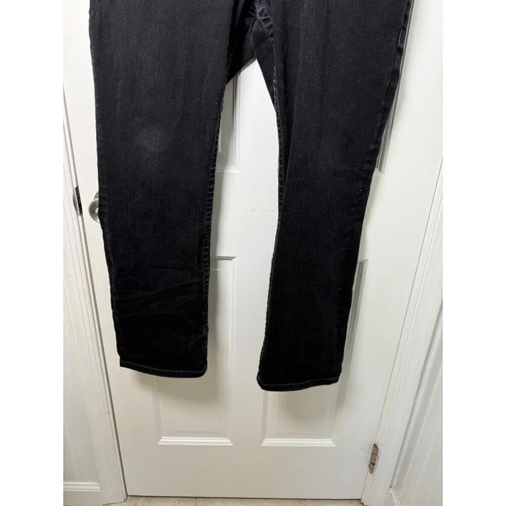 True Religion Men's Ricky Relaxed Straight Jeans Black Demin Size 36W x 29.5L